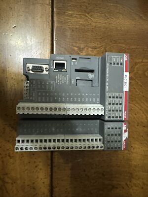 Used  ABB PM556-TP-ETH With Ethernet Module And DX571 Output Module
