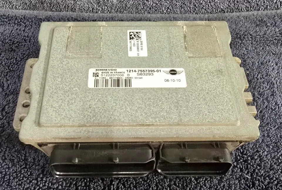 BMW Mini Cooper 2006 interruptor de encendido y juego de llaves ECU DME automático aire acondicionado leer Foto 2 de 4