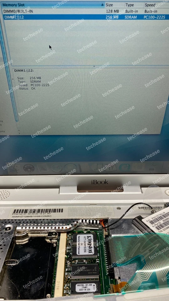 256MB PC100 100 MHz 144-pin SODIMM Laptop SDRAM - tested, Lot of 2 - Image 4 of 4