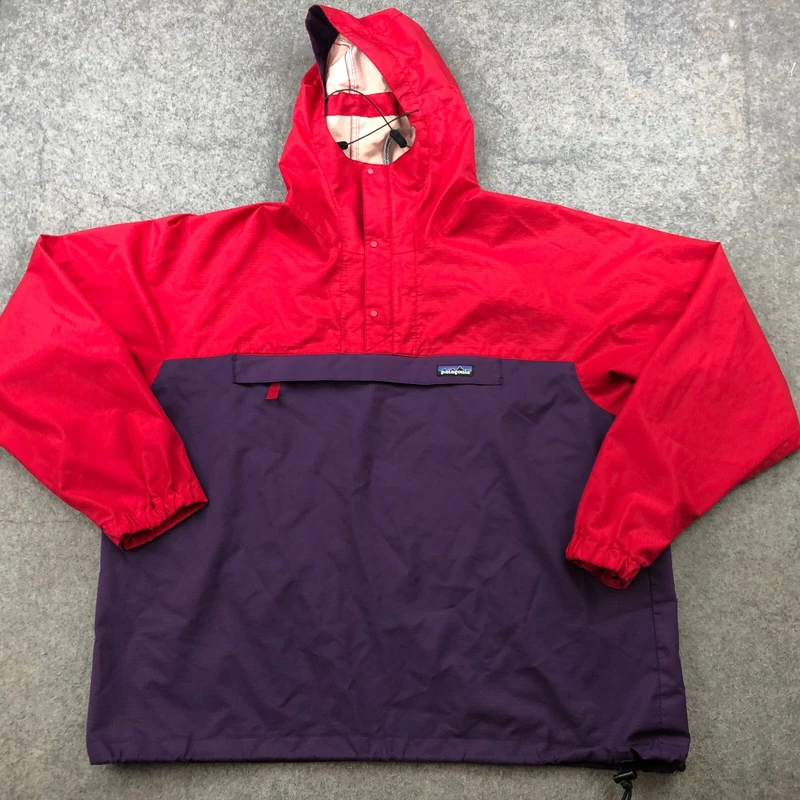patagonia vintage pneumatic pullover 1/4 zip anorak jacket