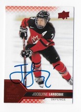 2022 UPPER DECK CANADA RED FOIL JOCELYNE LAROCQUE AUTOGRAPHED SIGNED HOCKEY CARD