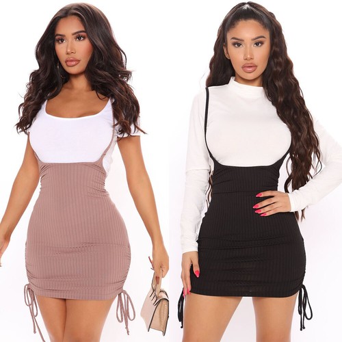 bodycon suspender dress