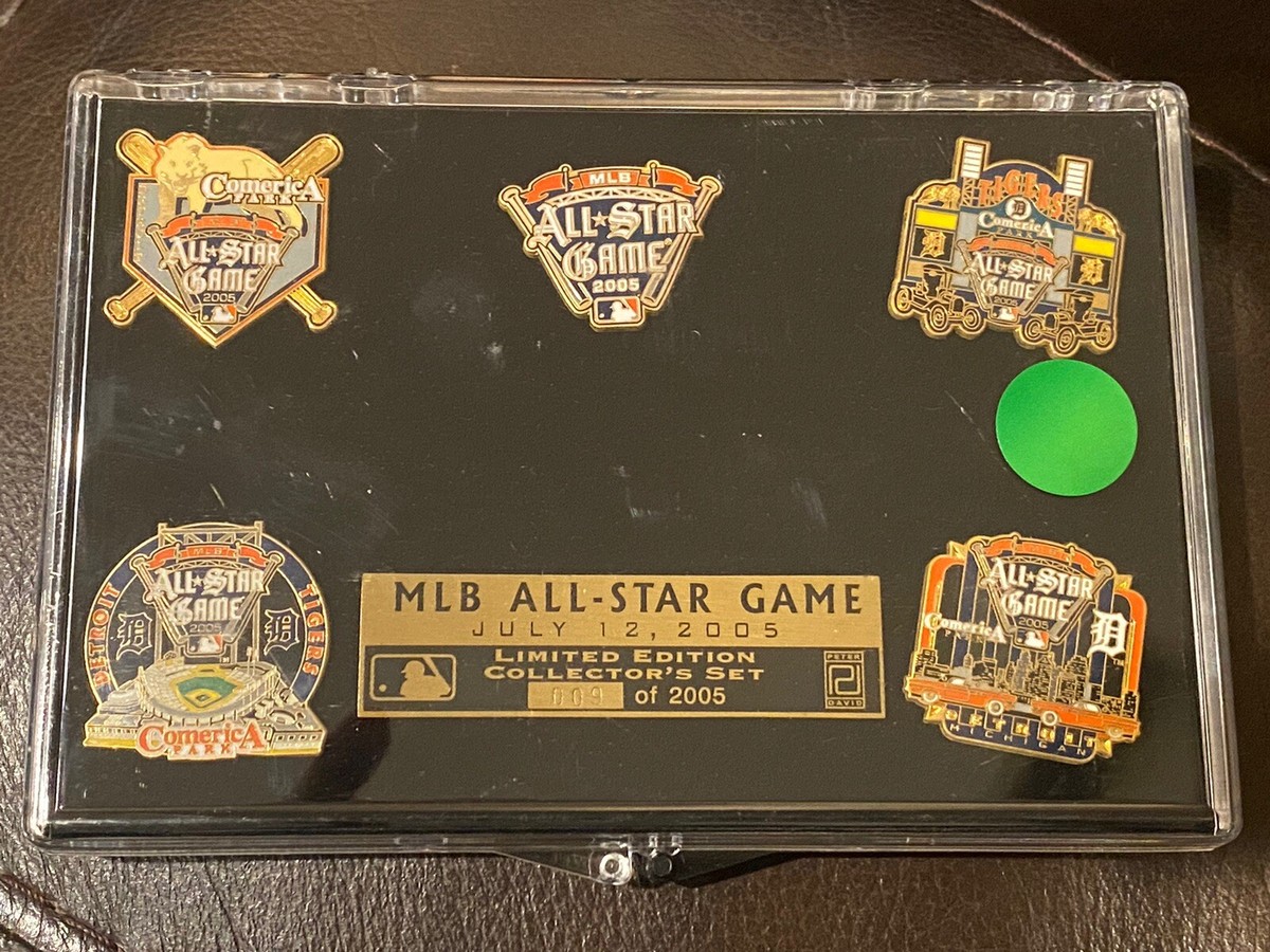 MLB ALL STAR GAME 2004 オリジナルピンズセット MLB All-Star Game 2005 Detroit Collector's 5 Pin Set Brand