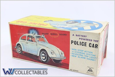 Vintage Police car ALPS Made In Japan. Battery Powered Toy. Read Description.