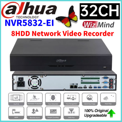 Dahua NVR5832-EI 32CH 8HDD 2U Network Video Recorder 8 SATA WizSense WizMind NVR