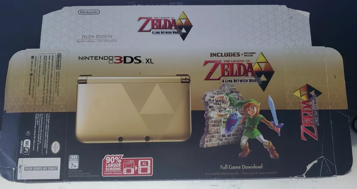 Legend of Zelda A Link Between Worlds - 3DS XL Promotional Display Box  ONLY!!!