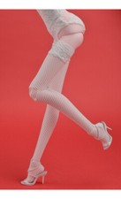  Dollmore Stockings Fit 16inch Fashion Doll Size - UM Net Stockings White 