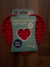 Fidgetz Just Play Pop Em's Fidget Toy Pop It Heart, Red