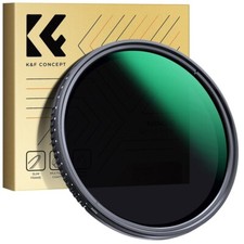 K F Concept NANO-D Variable ND2-ND400 Filter 1-9 Stop 49/52/55/58/62/67/72/77/82