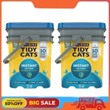 2Pack x35lb Tidy Cats Multi-Cat Clumping Kitty Litter Instant Action Deodorizing