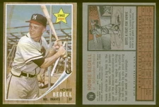 (21233) 1962 Topps 76 Howie Bedell Braves-NM