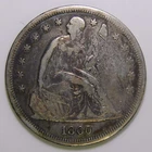 1860-O $1 Seated Liberty One Dollar k429