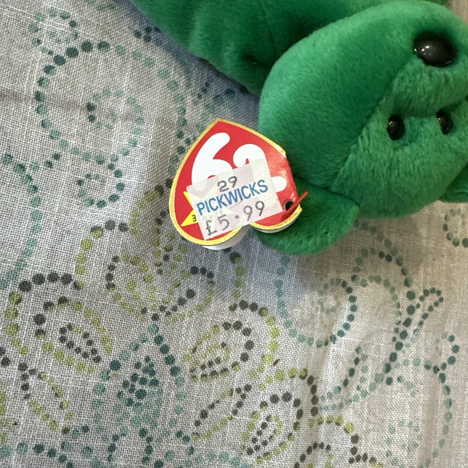 Ty Beanie Baby Erin The Bear 1997 ULTRA RARO exclusivo del Reino Unido MÚLTIPLES ERRORES Foto 3 de 4