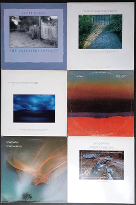 Lot 6 New Age Windham Hill LPs ~ Scott Cossu, Liz Story, 2 Shadowfax, 2 Samplers