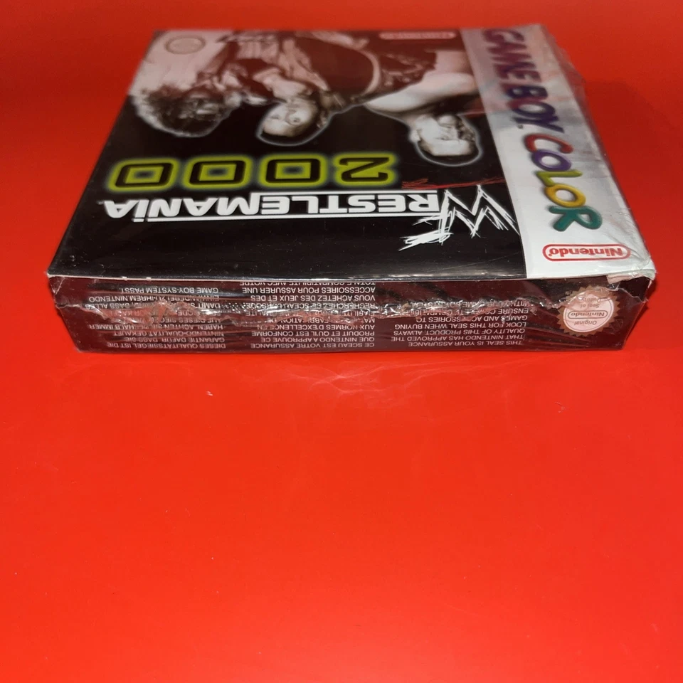 WWF Wrestlemania 2000 Nintendo Gameboy Color new split seal mint CIB 1999 - Image 4 of 4