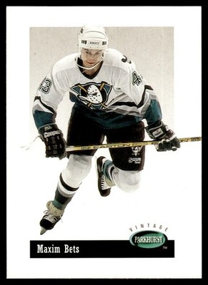 1994-95 Parkhurst Vintage Insert Maxim Bets Anaheim Mighty Ducks #V37