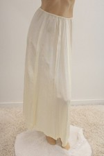 Vintage 1950s Long Formal Half Slip Small Maxi A-Line Acetate Butter Yellow