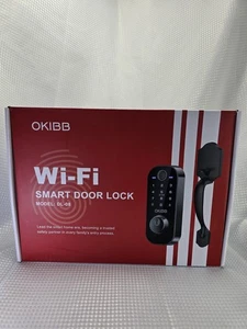 Smart WiFi Front Door Lock Handle Set Keyless Entry, Digital, Fingerprint Access