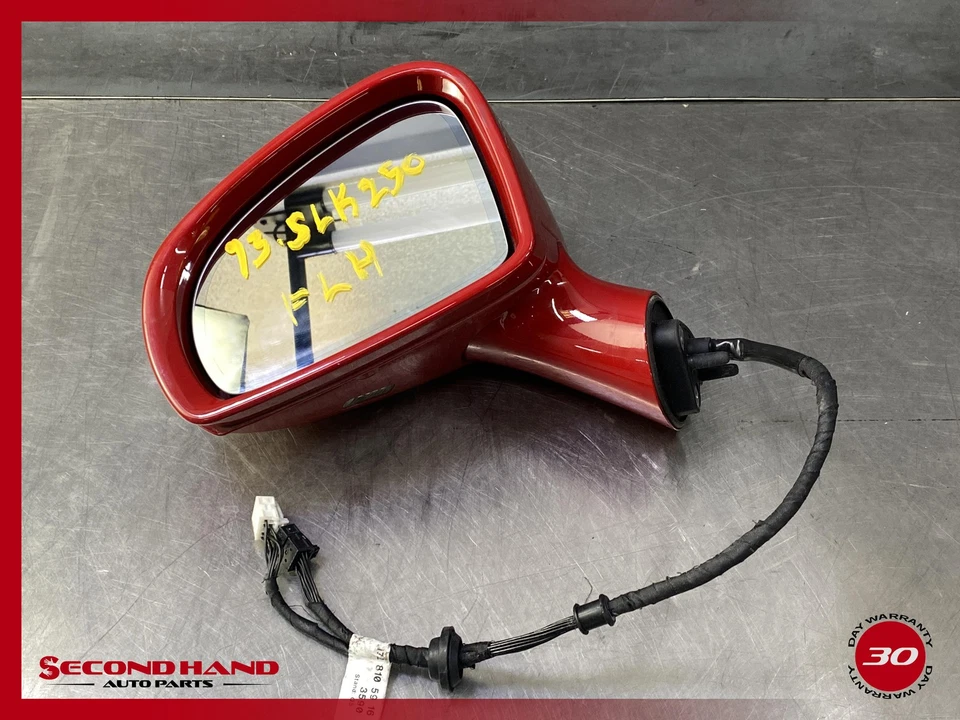 Espelho retrovisor lateral esquerdo 12-19 Mercedes R172 SLK250 SLK350 SLK300 FABRICANTE DE EQUIPAMENTO ORIGINAL VERMELHO - Imagem 4 de 4