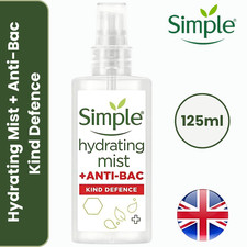 Simple Kind Defence Anti-Bac Hydrating Mist Protection 125ml - Pack of 1 to 3