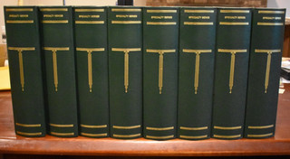 Scott Specialty Series Green 3 Ring Stamp Album Binders Lot of 8 Excellent Shape