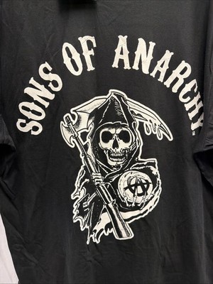 Sons of Anarchy T-Shirt Mens Size 3XLT Skull Skeleton Grim Reaper Biker