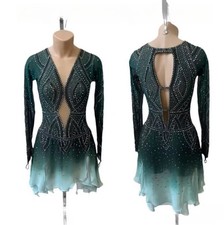 Stylish Ice skating dress figure skating competition dance costume