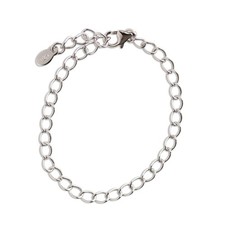 Sterling Silver Charm Bracelet Dainty Adjustable Chain for Girls Women Teens ...