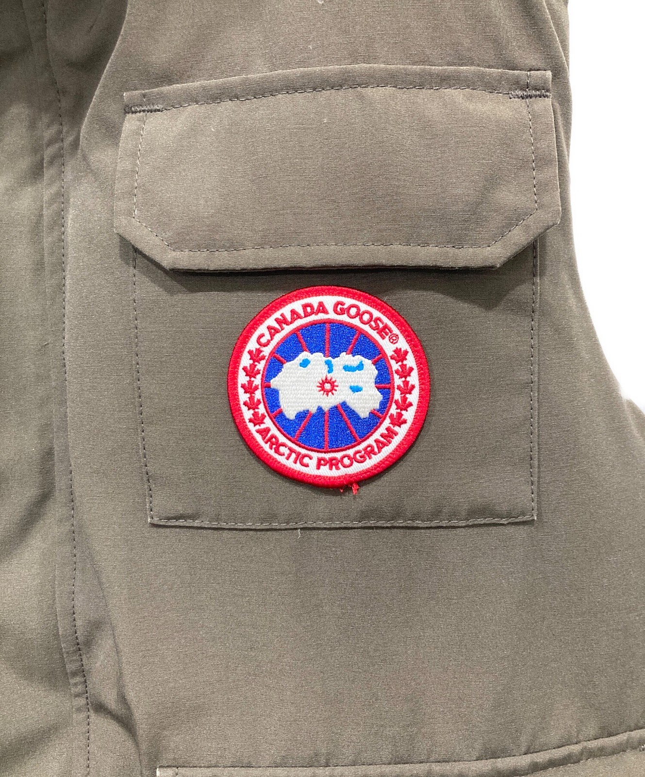 CANADA GOOSE HUDSON Down Vest Size: M Khaki Men 3339JMD R image 5