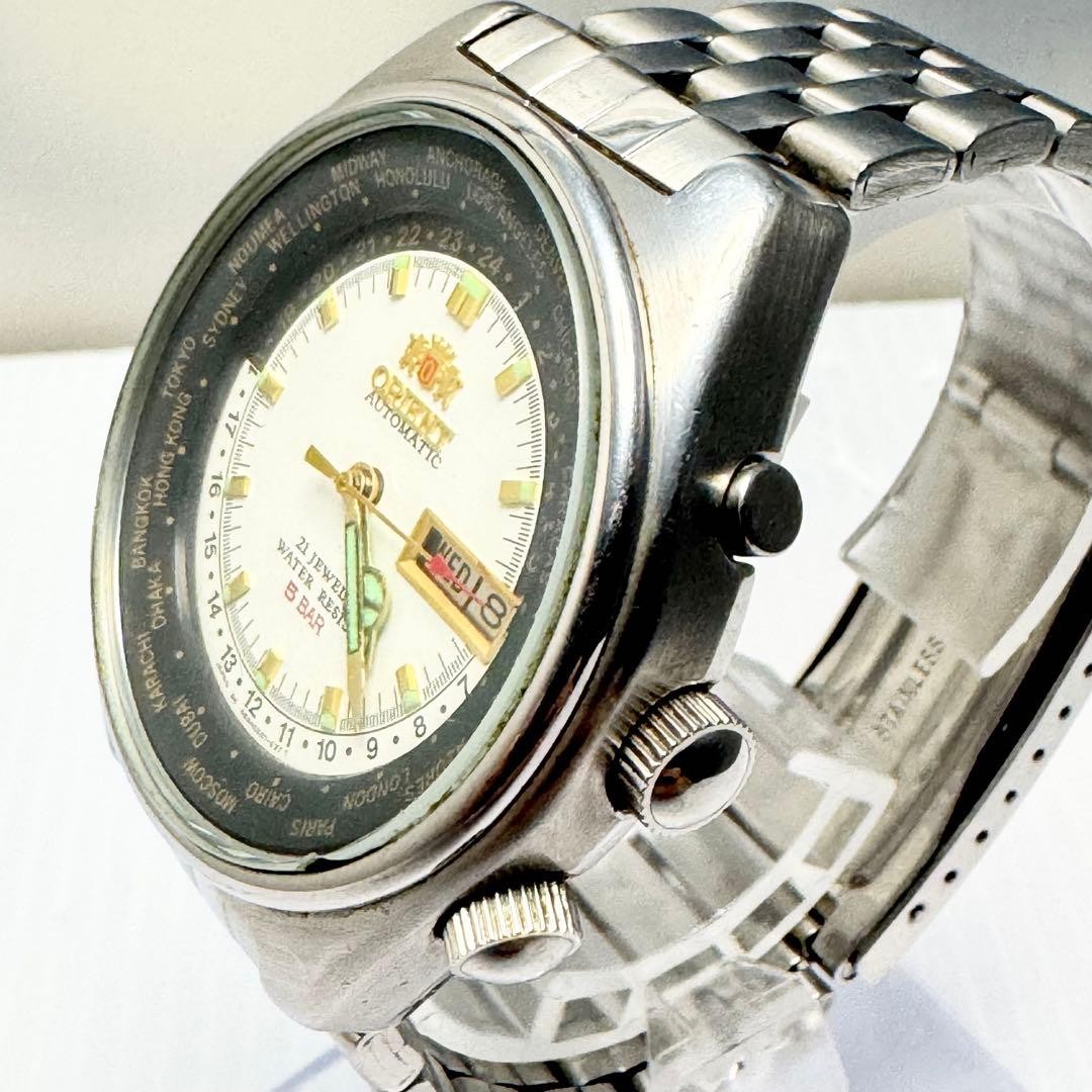 ORIENT World Time Automatic Watch - Model 469EE6-… - image 2