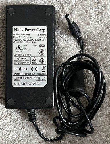 Hitek Power Corp Power Adapter PLUS220 Ref00072