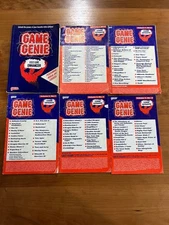 Nintendo NES Game Genie Code Book + 5 Code Updates See Description for Volumes