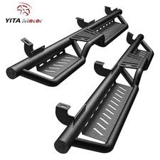 YITAMOTOR Running Boards For 2007-2018 Jeep Wrangler JK JKU Two-Stair Side Steps