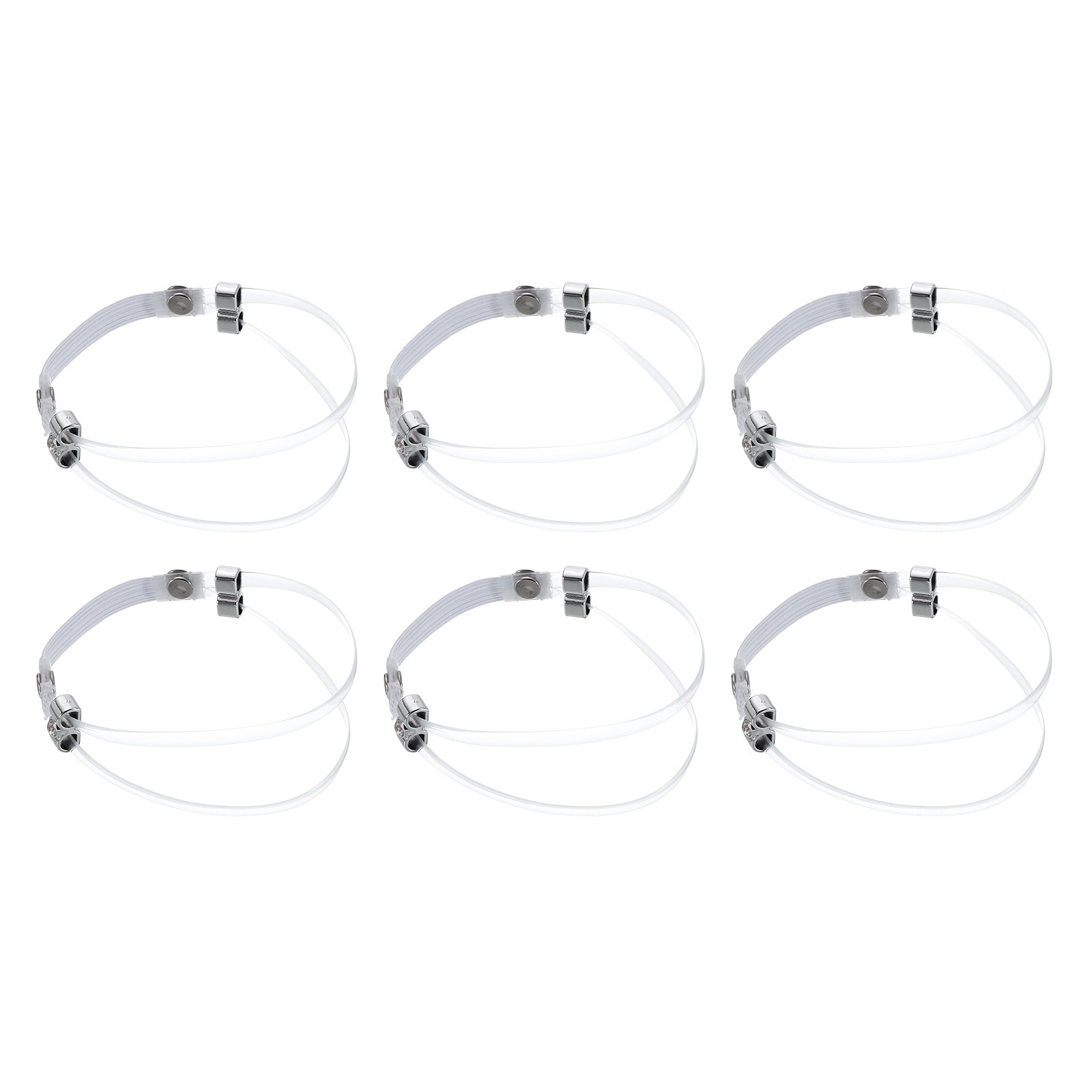 APL 3 paia di cinturini per scarpe con tacco alto trasparenti