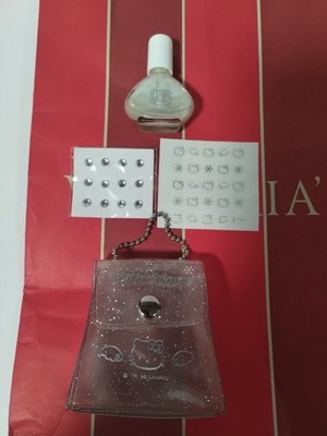 Vintage 1999 Sanrio Hello Kitty Angel Mini Case Stickers Charms