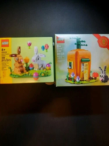 LEGO Easter Rabbits  And Carrot House Sets 40523, 40449 Seasonal New Sealed