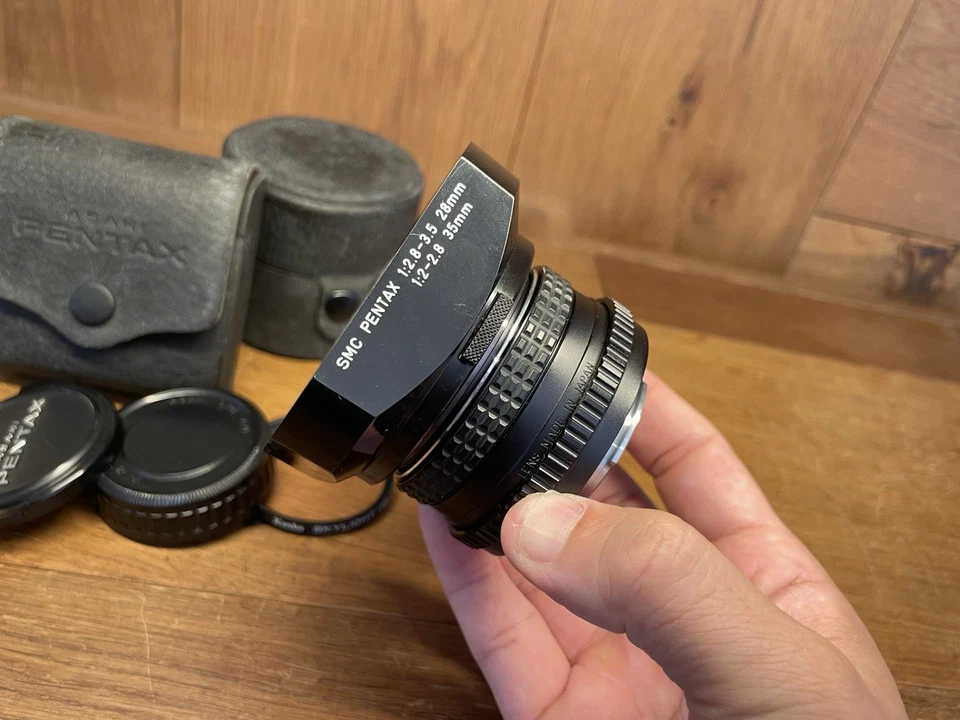 *Quase perfeito com capô* Lente grande angular SMC Pentax M 28mm F/2.8 PK K do Japão - Imagem 3 de 4