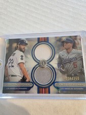 2024 Topps Tribute-Dual Player/Relic Clayton Kershaw, Freddie Freeman DR2-KF/150