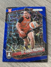 2025 Panini Prizm WNBA Basketball #61 Te-Hina Paopao Blue Velocity RC Dream