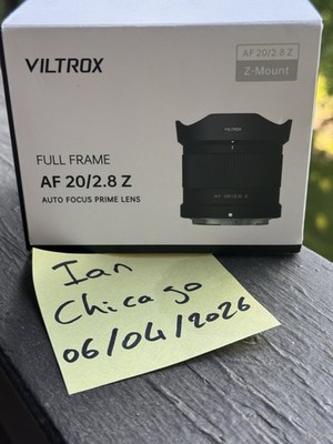 Viltrox AF 20mm f/2.8 Full Frame Auto Focus Prime Lens for Nikon Z-mount
