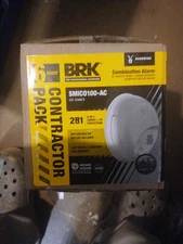 BRK (6) Pack SMICO100-AC Hardwired Smoke & Carbon Monoxide Detector W 9v Battery