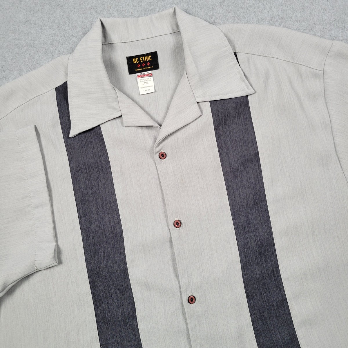 BC Ethic VINTAGE 90s USA製 オープンカラーチェックシャツ Vintage BC 