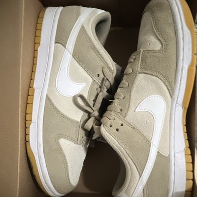 Nike Dunk Low Men's Low Top Lace-Up Athletic Sneakers White/Midnight Navy