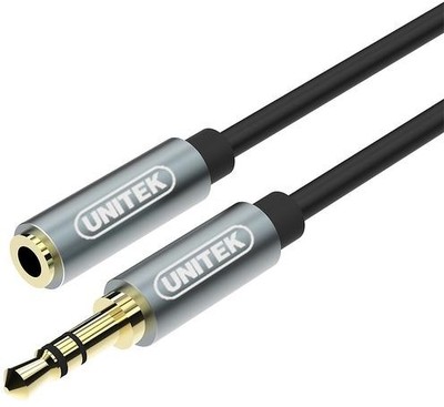 4894160025364 Unitek przewód miniJack 3,5mm (M)- 3,5mm (F) 1M UNITEK