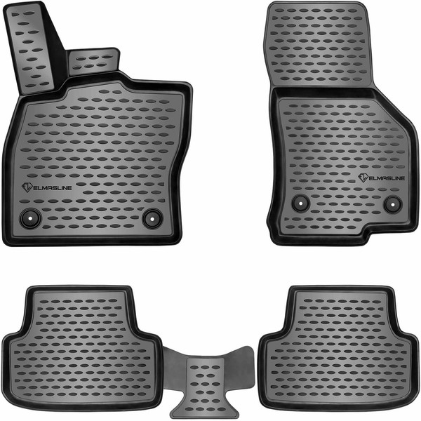 Elmasline 3D Gummimatten Set FüR VW Arteon 2017-2025 (3H) | FußMatten Hoher Rand-image