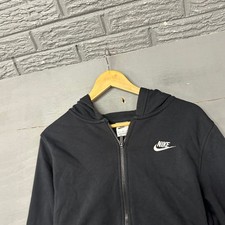 Nike Kids XL Black Full Zip Hoodie Sportswear Fleece Jacket Futura Logo
