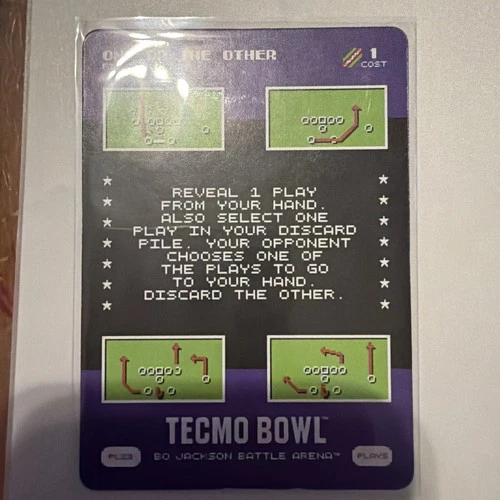 Bo Jackson Battle Arena Tecmo Bowl Play one or the other ssp PL23