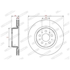 2x Bremsscheibe vorne für Tesla Model 3 5YJ3 | 26212110