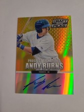 ANDY BURNS 2013 Panini Prizm Draft Picks Gold Prizm RC Auto #07/10 Free S&H 