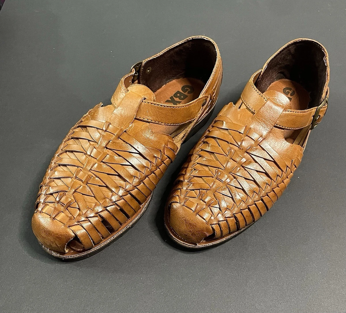 Vintage Y2K GBX Juice Leather Casual Shoes Brown Men\'s Size 12 GBX M Brown Casual Shoes for Men for sale | eBay main image 4